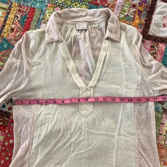 ANTHROPOLOGIE Postmark Jamison Henley Top Sz Small - Picture 14 of 15
